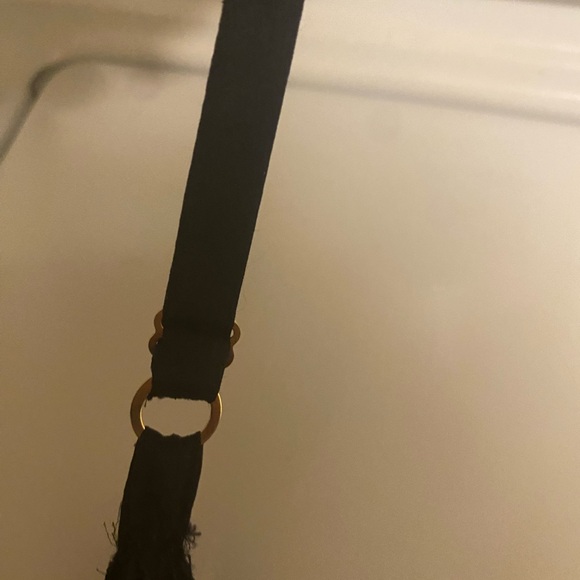 Vintage Mary Jo Bruno ruffled layers black spaghetti strap dress size L. - Picture 3 of 4